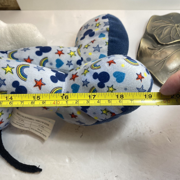 Disney Plush Mickey Mouse Just Play Blue Pajamas Rainbows Hearts 18” 2022 - Picture 7 of 10